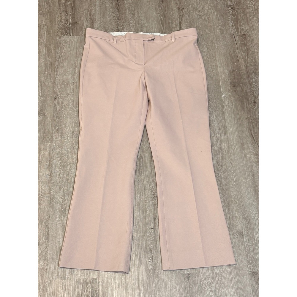 S Max Mara Pink Umanita Twill Flared Dress Pants Trousers Size 12